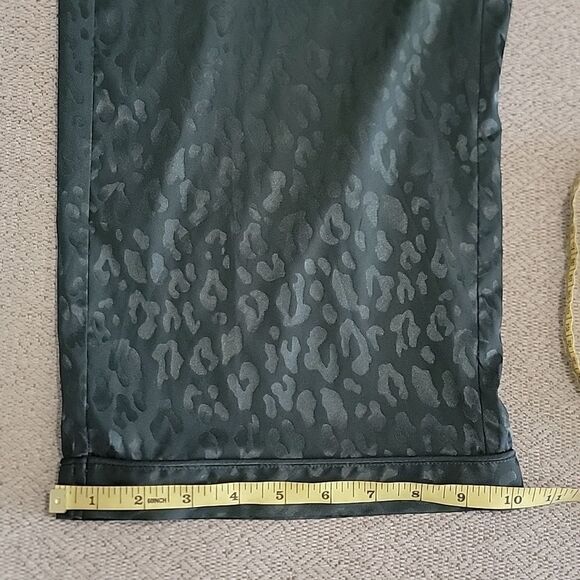 INC International Concepts Emerald Green Cheetah Print Pajama Set - Size Large - Picture 11 of 13